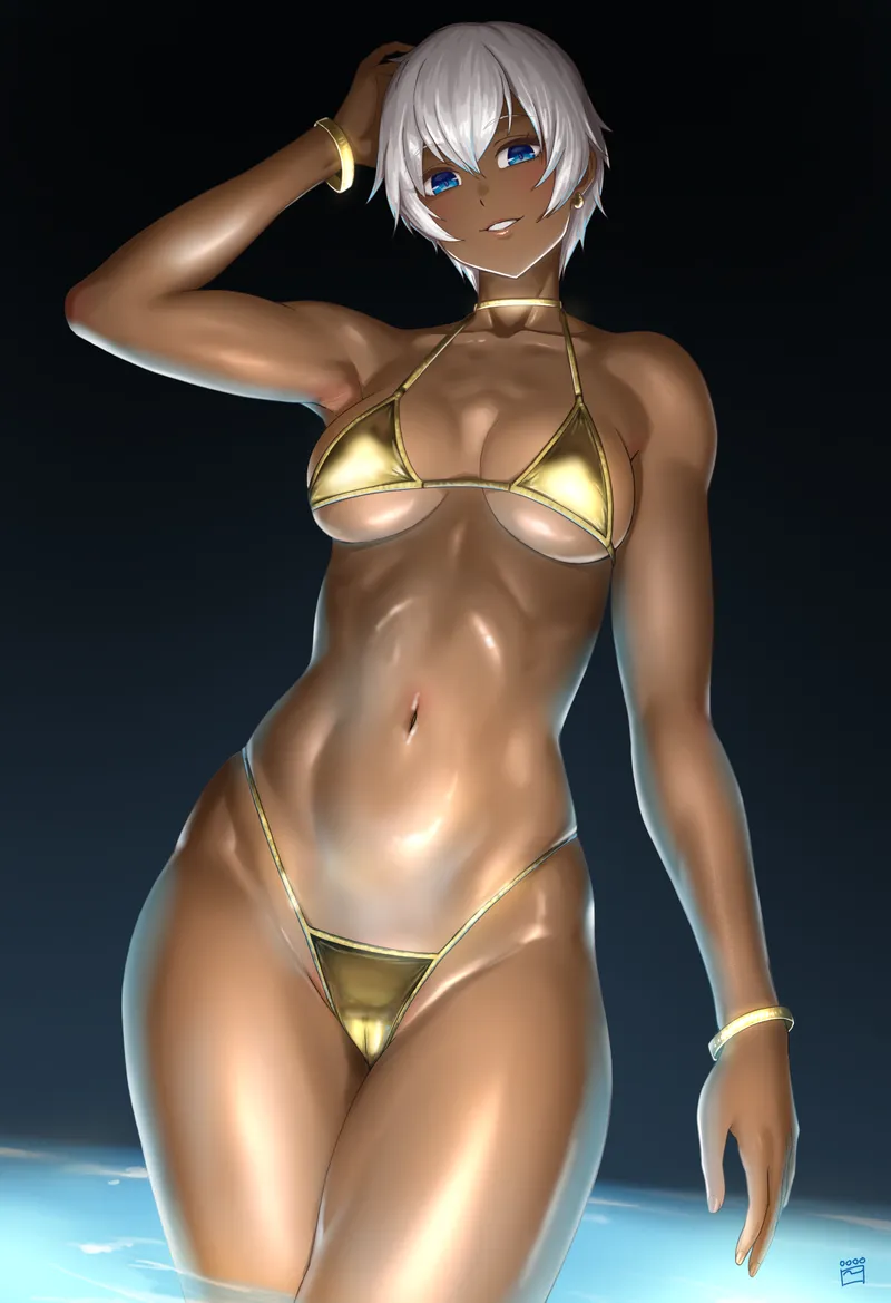 Thumbnail Golden Seduction: Elena's Temptation in Pantsu by A_MASSIVE_PERVERT
