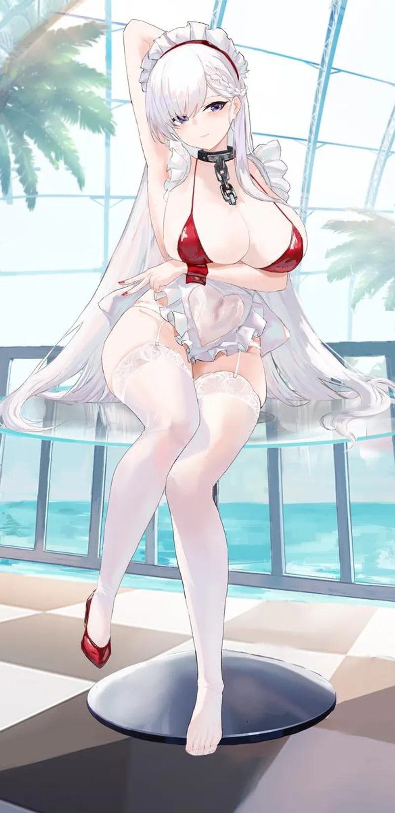Thumbnail AnimeChan39's Belfast Rocks a Flattering Bikini Look
