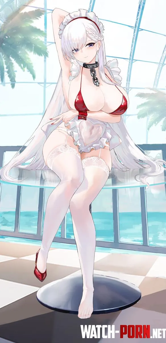 Belfast in her bikini by AnimeChan39