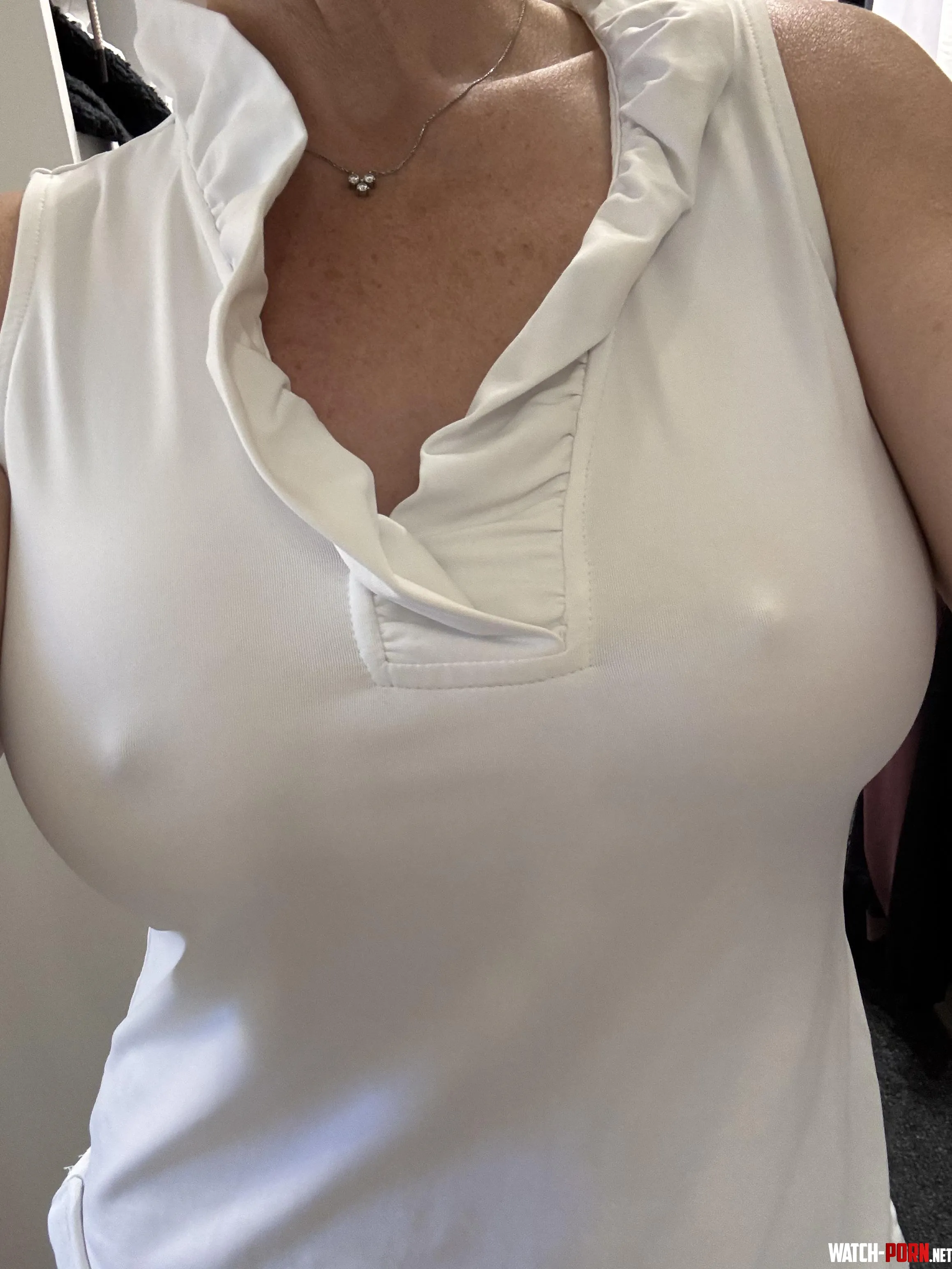 Today’s work shirt. Pokies on point! by Naughty_Cali_Wife
