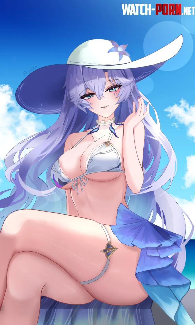 Cantarella in swimsuit (DoHam) [Wuthering Waves] by elegantloveglimmer