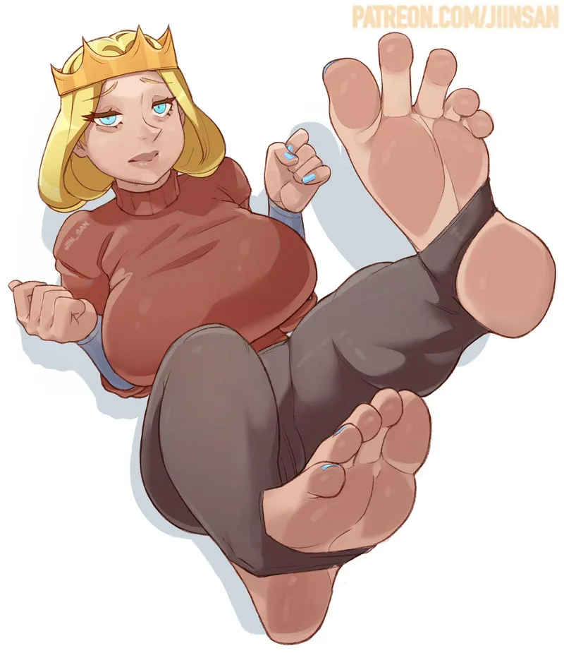 Thumbnail Queen Hilling's Feet Illustrated by jiinsann
