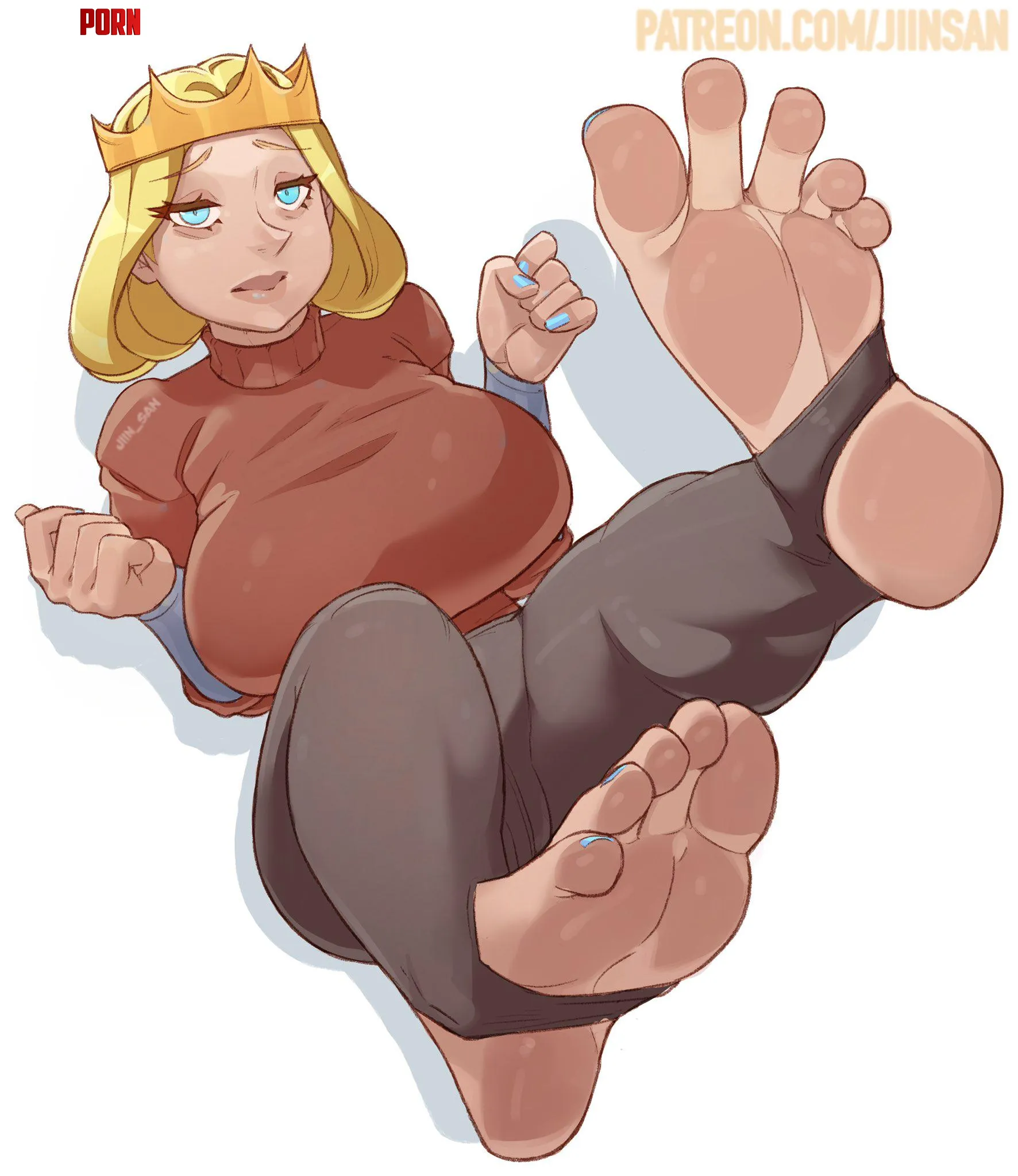 Queen hilling feet (jiinsann) by Suspicious-Travel801