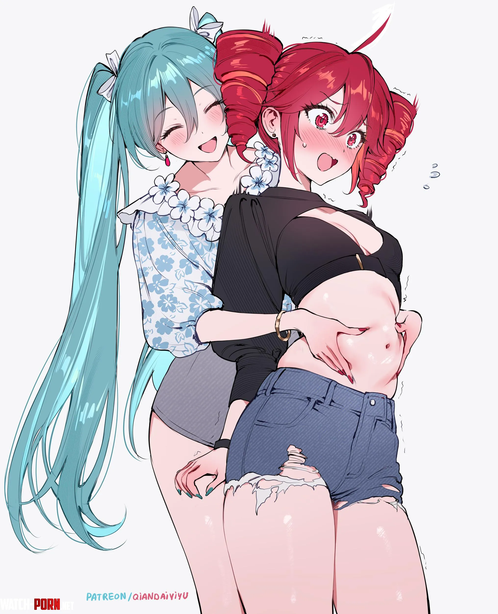 Cute Hatsune Miku & Kasane Teto [Vocaloid] by Silent_Steak_9540