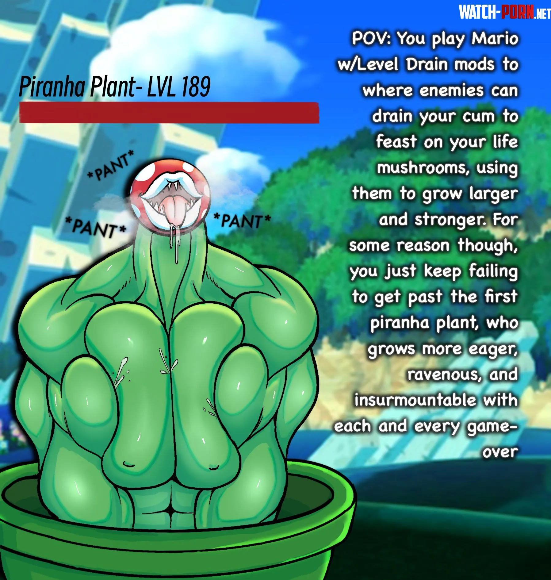 Mario Mods [Femdom] [Monster Girl] [Giantess] [Level Drain] [Growth] [Muscle Girl] [Paizuri] [Piranha Plant] [Artist: Me] by Primary-Original3990