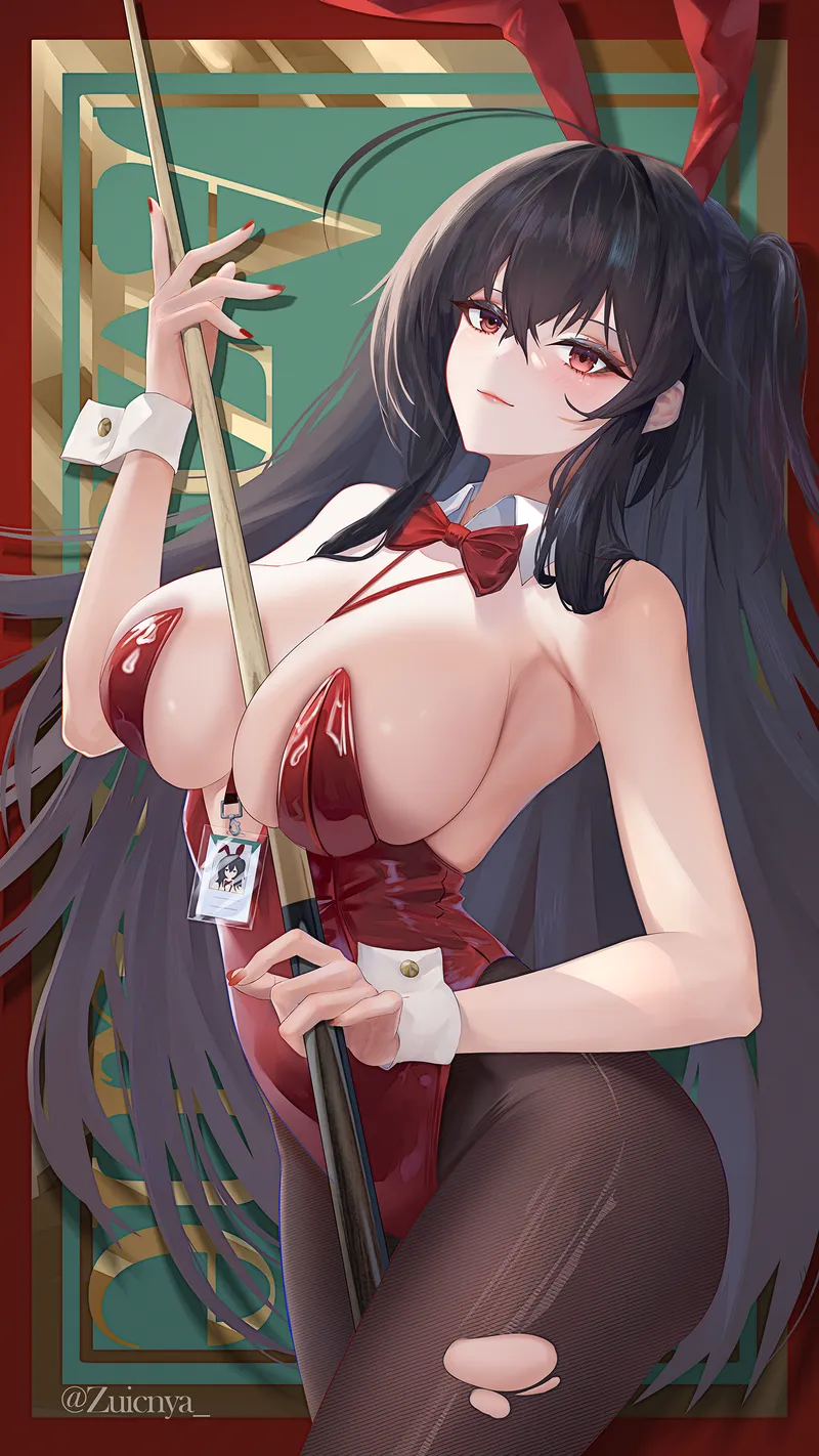 Thumbnail enchanting Taihou in a Bunny Outfit by elegantloveglimmer
