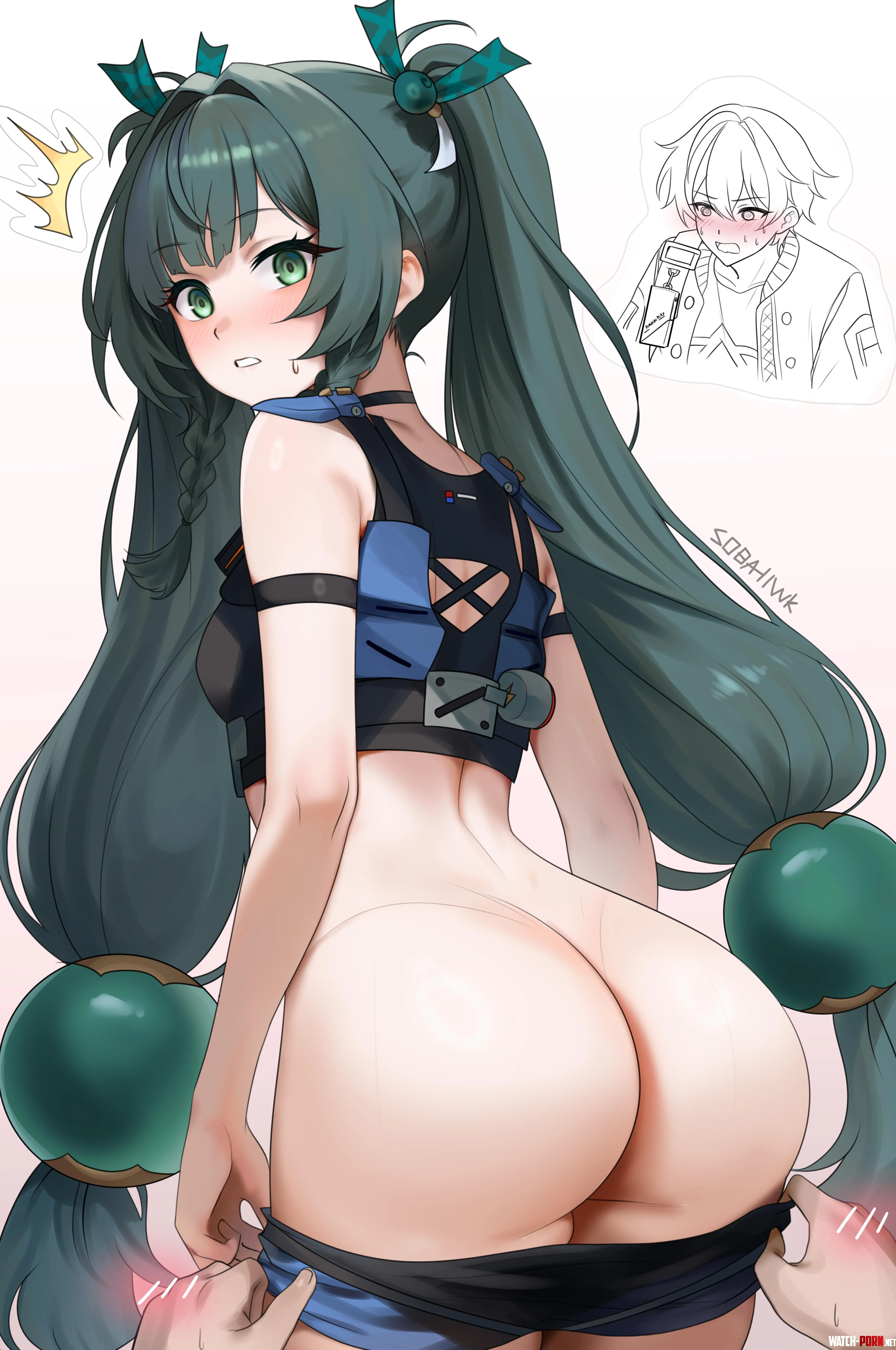 Qingyi wearing no panties by RaidenMeiEi