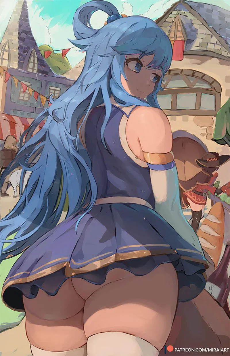 Thumbnail Aqua from Konosuba: A Panty Paradise by A_MASSIVE_PERVERT