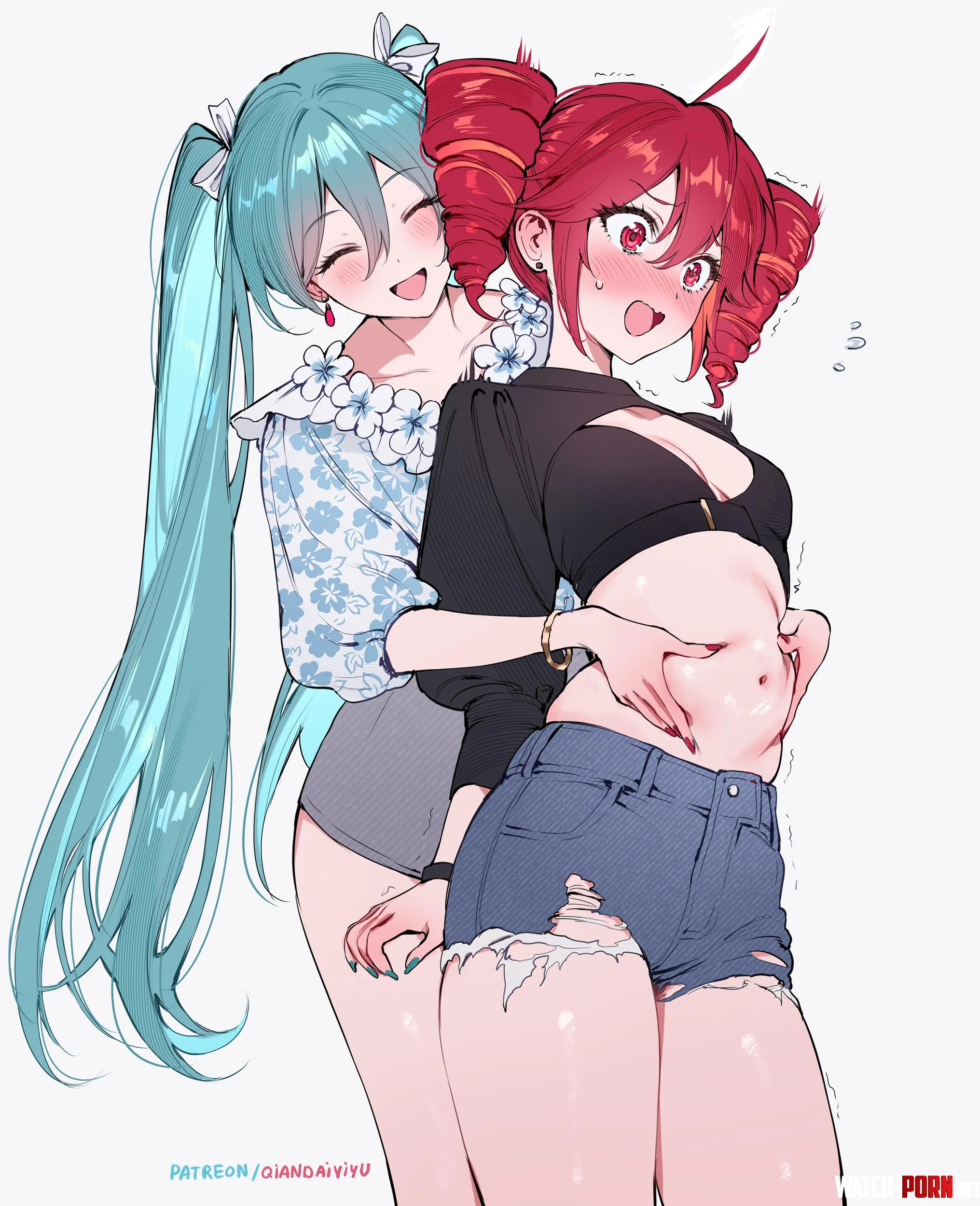 Cute Hatsune Miku & Kasane Teto [Vocaloid] by Silent_Steak_9540