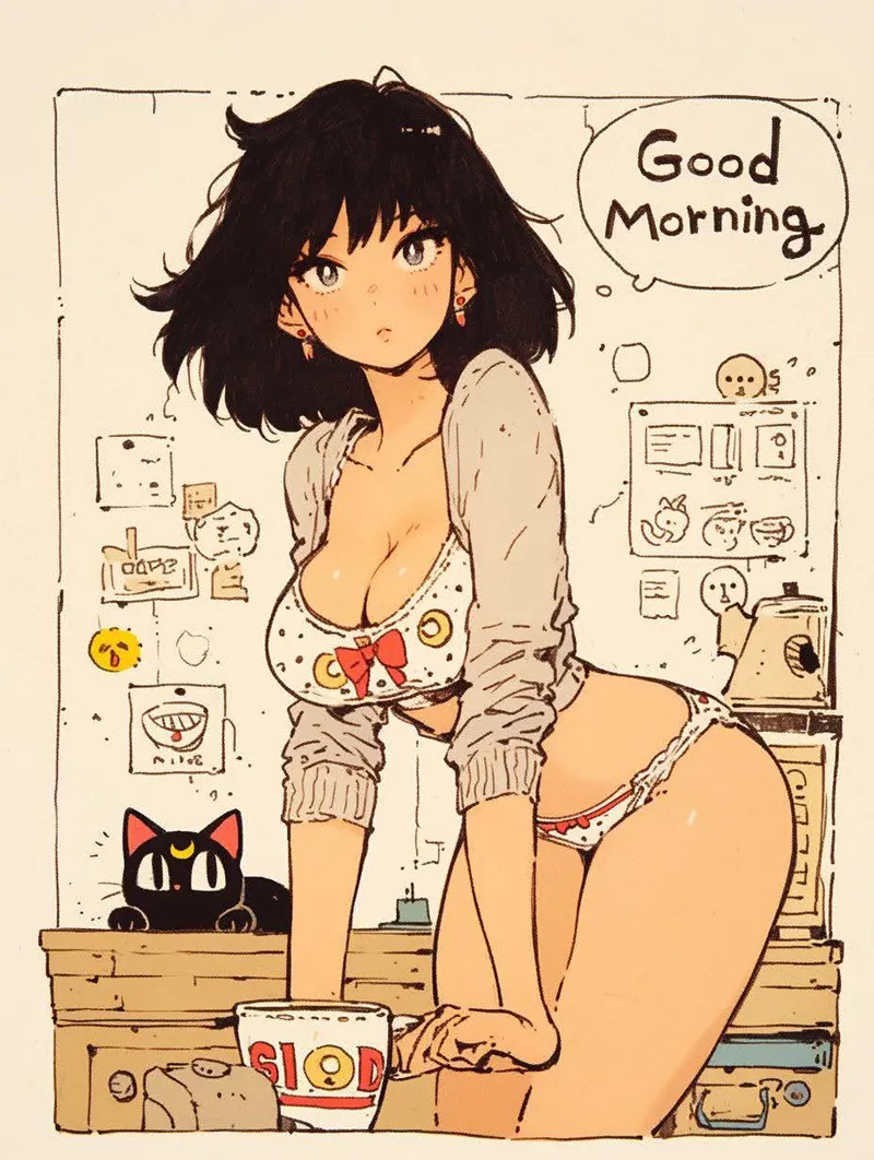 Thumbnail Ecchi: Sailor Saturn Morning Scene by okeysure69