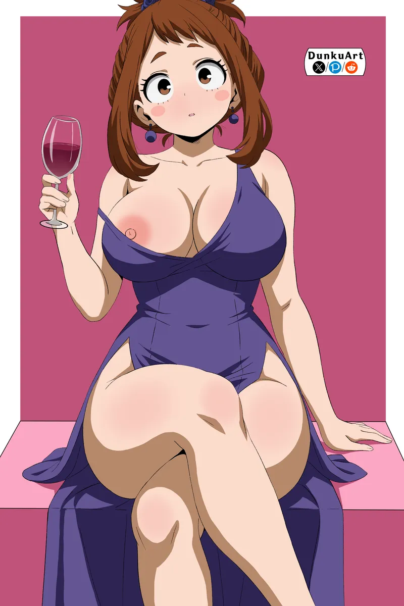 Thumbnail BokuNoEroAcademia: Elegant Uraraka Fanart by DunkuArt