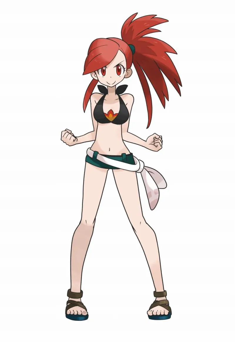 Thumbnail Pokemon's Flannery in Summer Attire | swimsuithentai