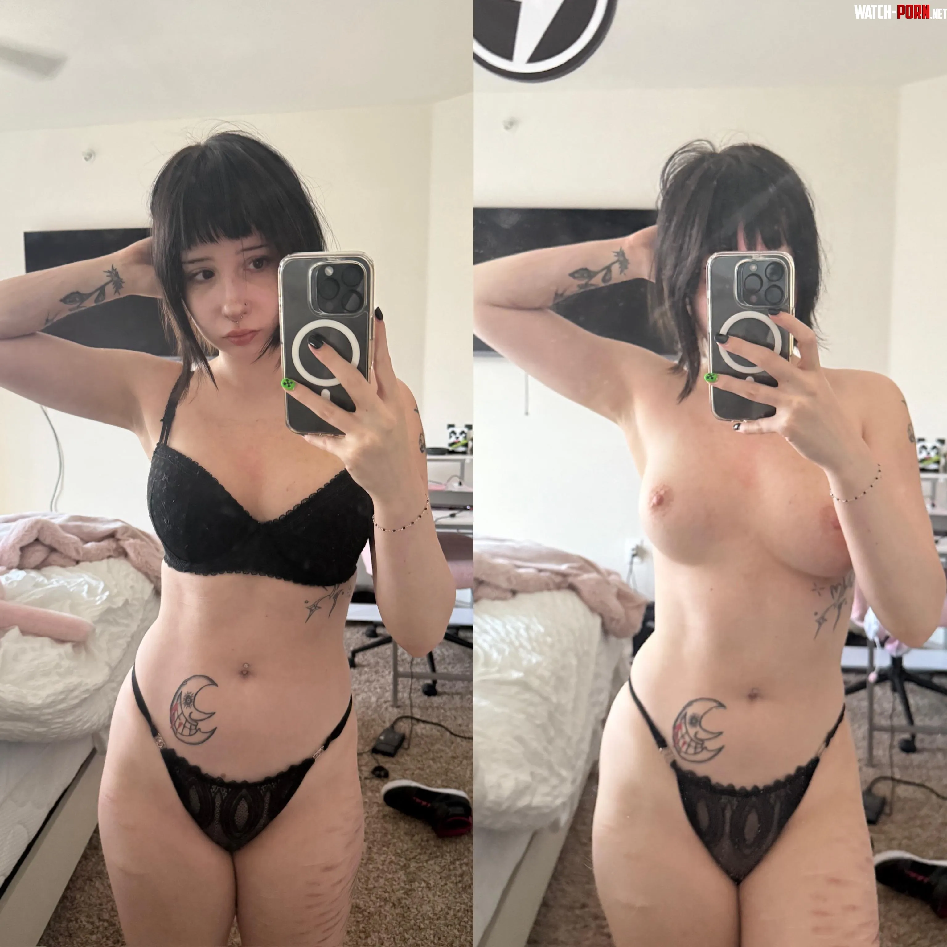 Before vs after our date by DefeatTheL0w