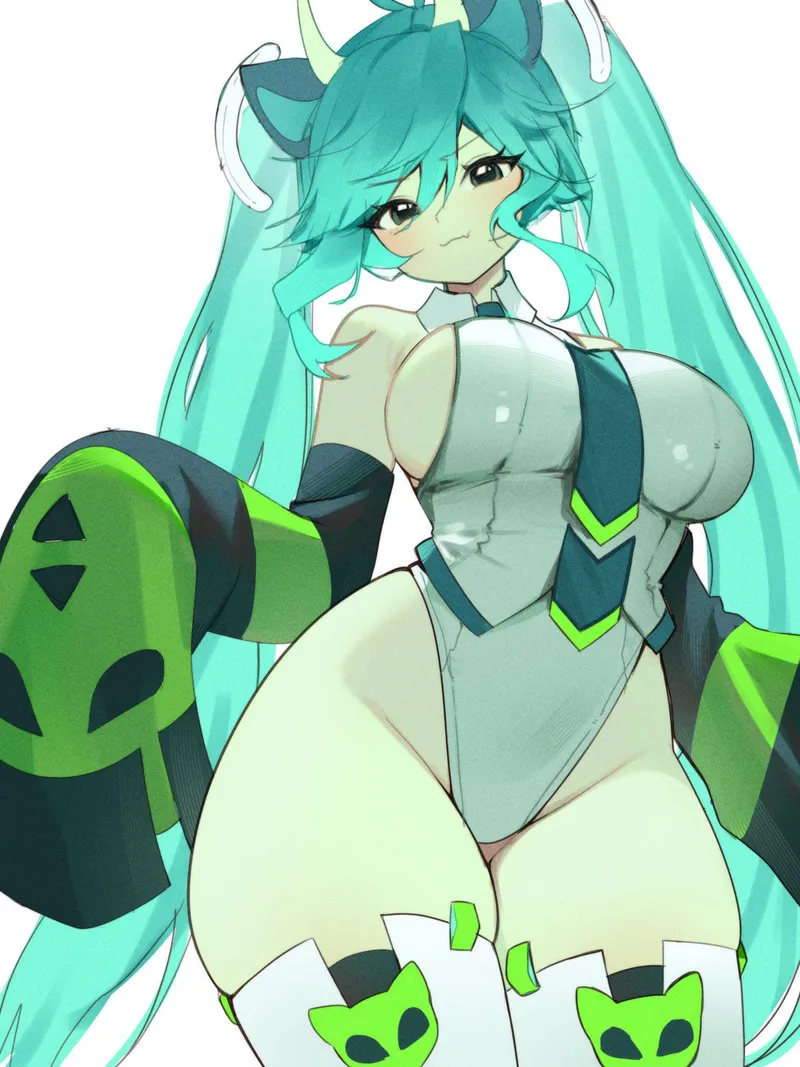 Thumbnail Exploring Thunder Thighs Miku's Allure by Level-Ad5048