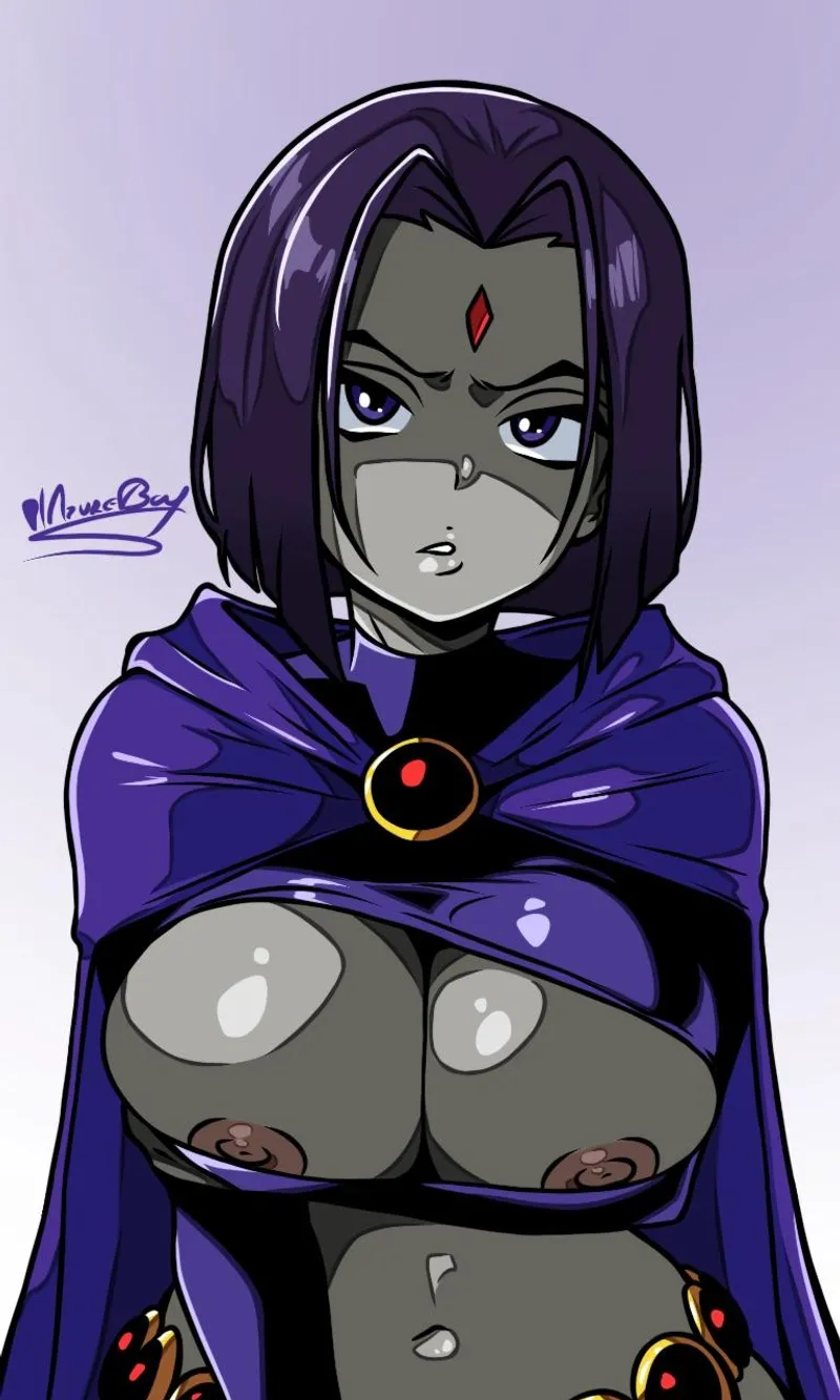 Thumbnail Enigmatic Stare: Raven's Artwork in OppaiLove Category