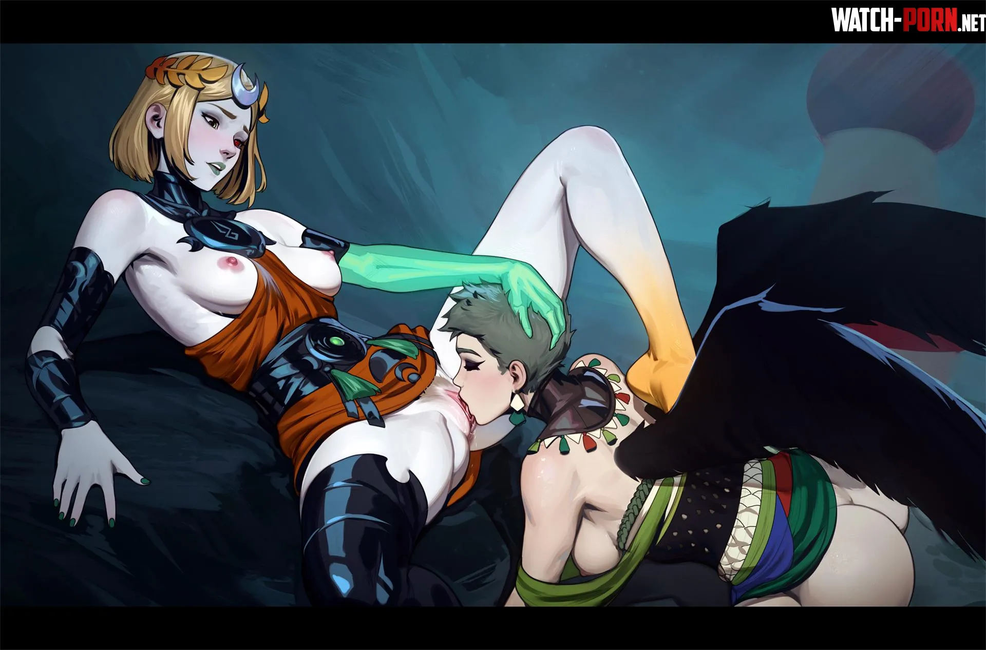 Please Me While I Watch [Hades] (by Tarakanovich / Eris & Melinoë) by sunlight-and-tea