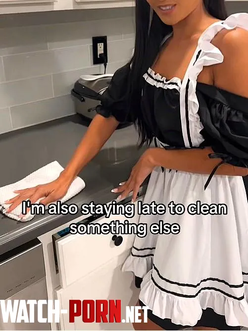 Your maid flirting you with just her eyes by sunshinemaidxo