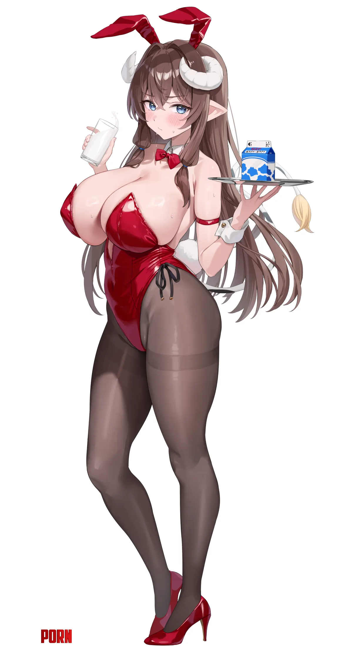 Bunny serving some milk by marxsander2016
