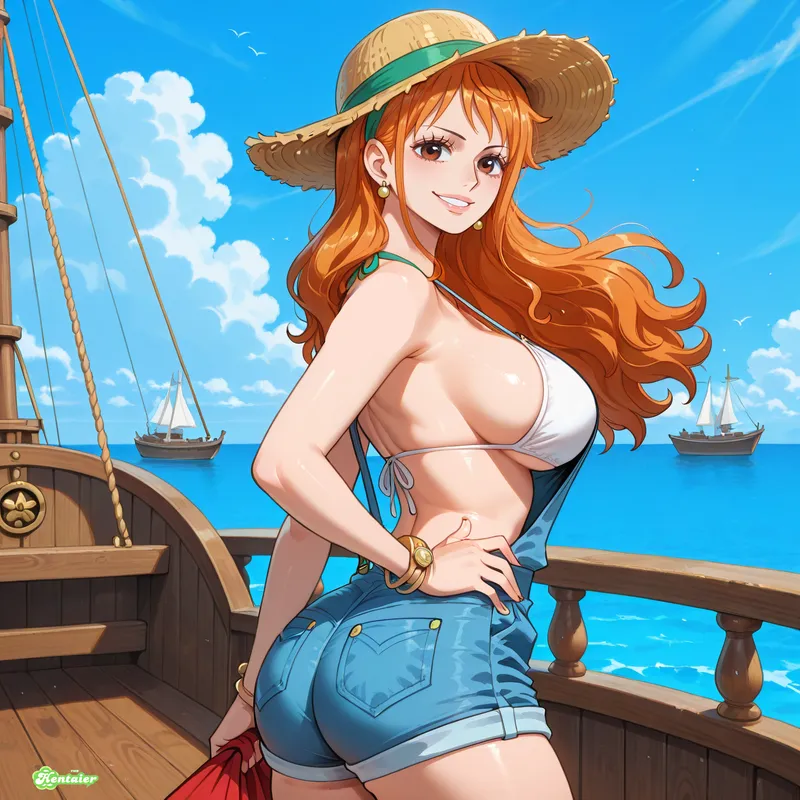 Thumbnail Admiring Nami-san's Beauty | TheHentaier-OG