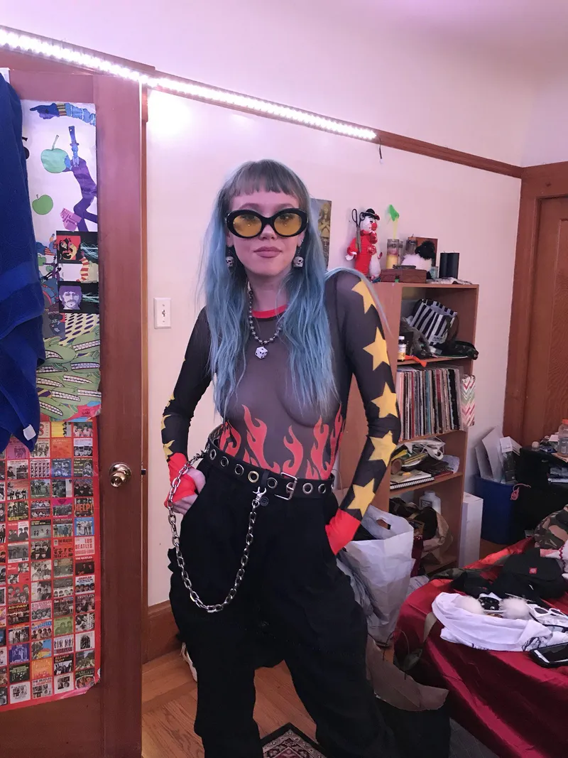 Thumbnail AngeloPizza's 'Blue Do' - Dive into Neon Hair Adventures