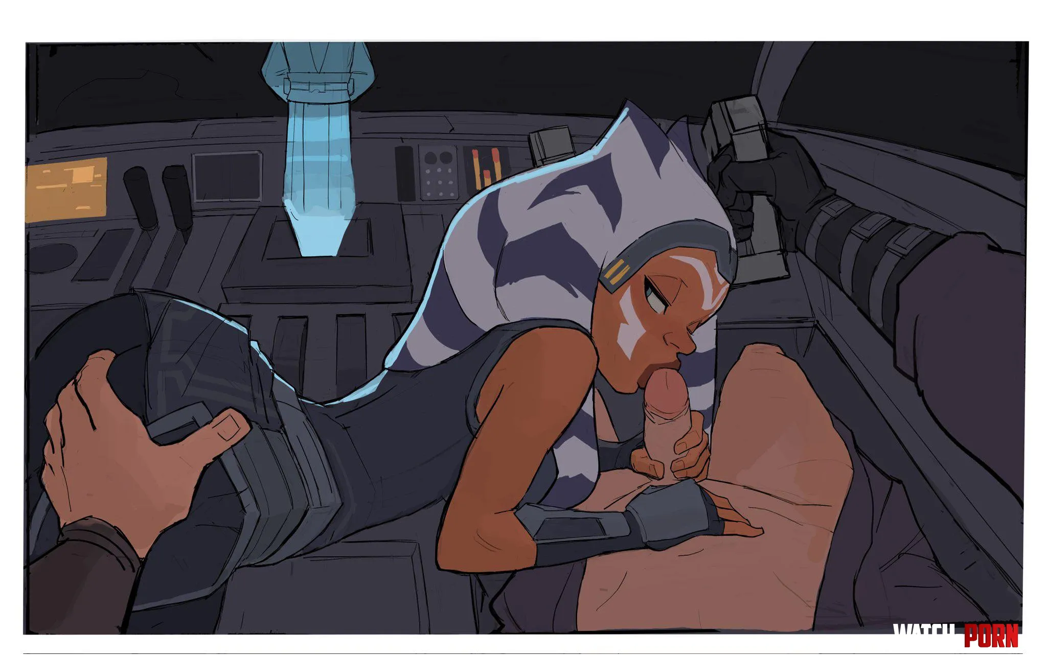 Ahsoka and Luke (don’t know who’s art it is) by Beautiful-Dot1943