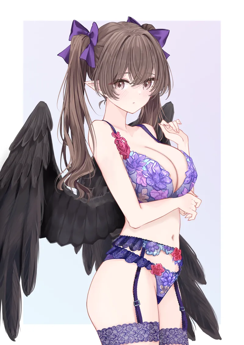 Thumbnail Stunning in Purple: Lingerie from Touhou | marxsander2016 | pantsu