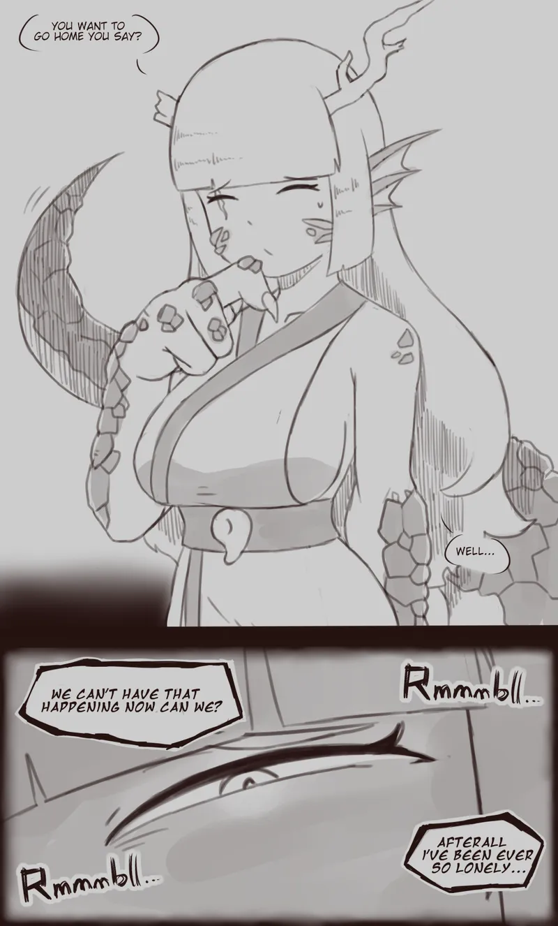 Thumbnail Yandere Ryu from Monster Girl Encyclopedia by Jaxx1992 | MonsterGirl