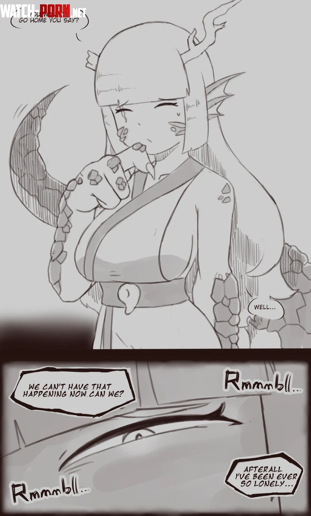 Yandere ryu (Monster Girl Encyclopedia) by Jaxx1992