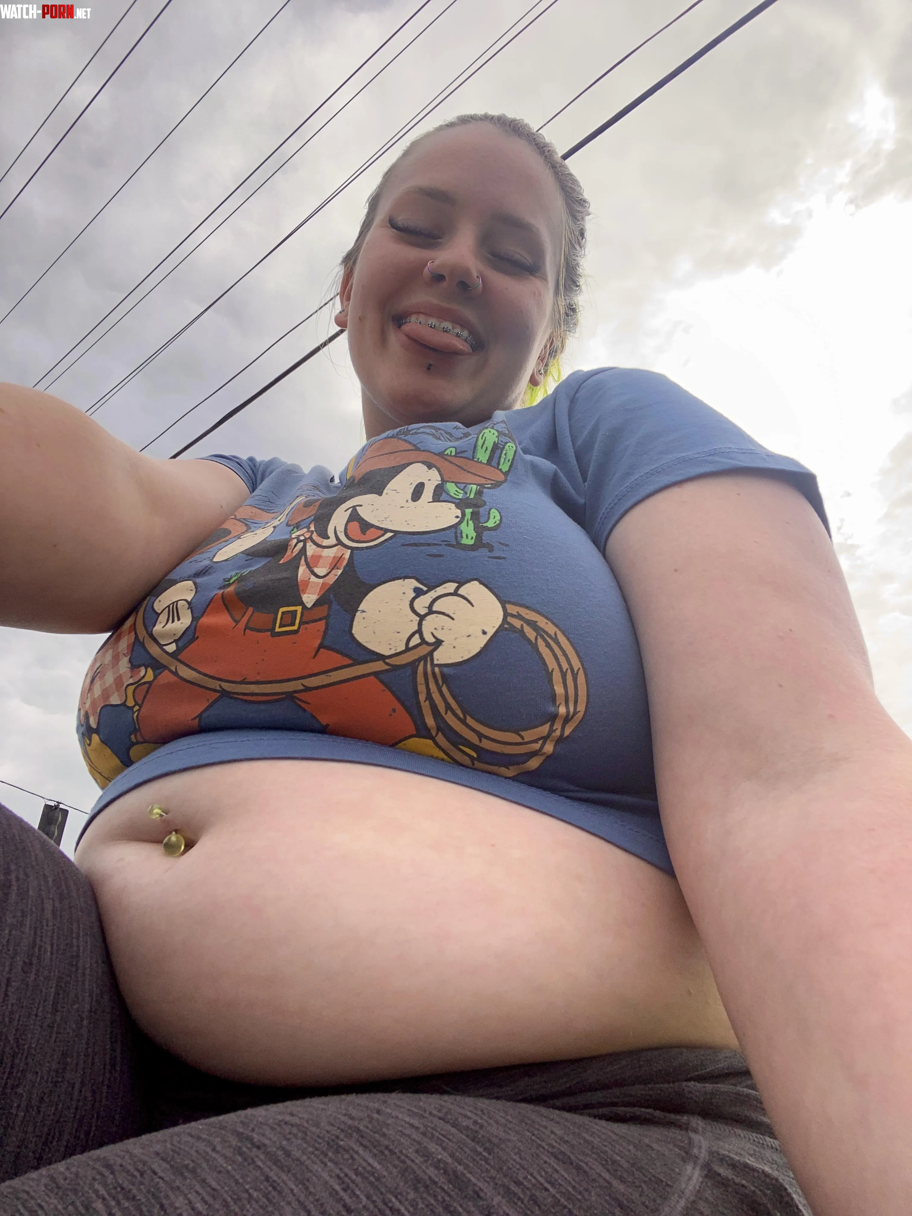 Had my belly ring fighting for life. 🤭 by Slow-Entertainer-956