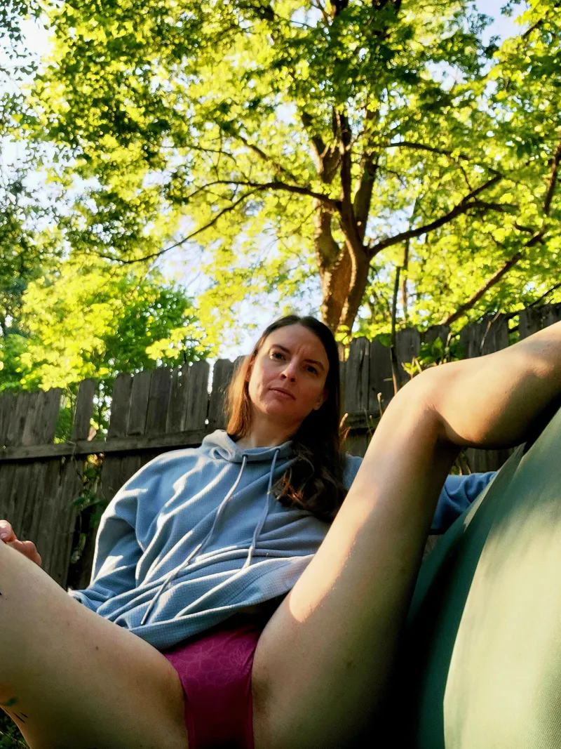 Thumbnail Pantsless Charm - Yard Adventures in MilfPanties by ClaireBelleBirdie