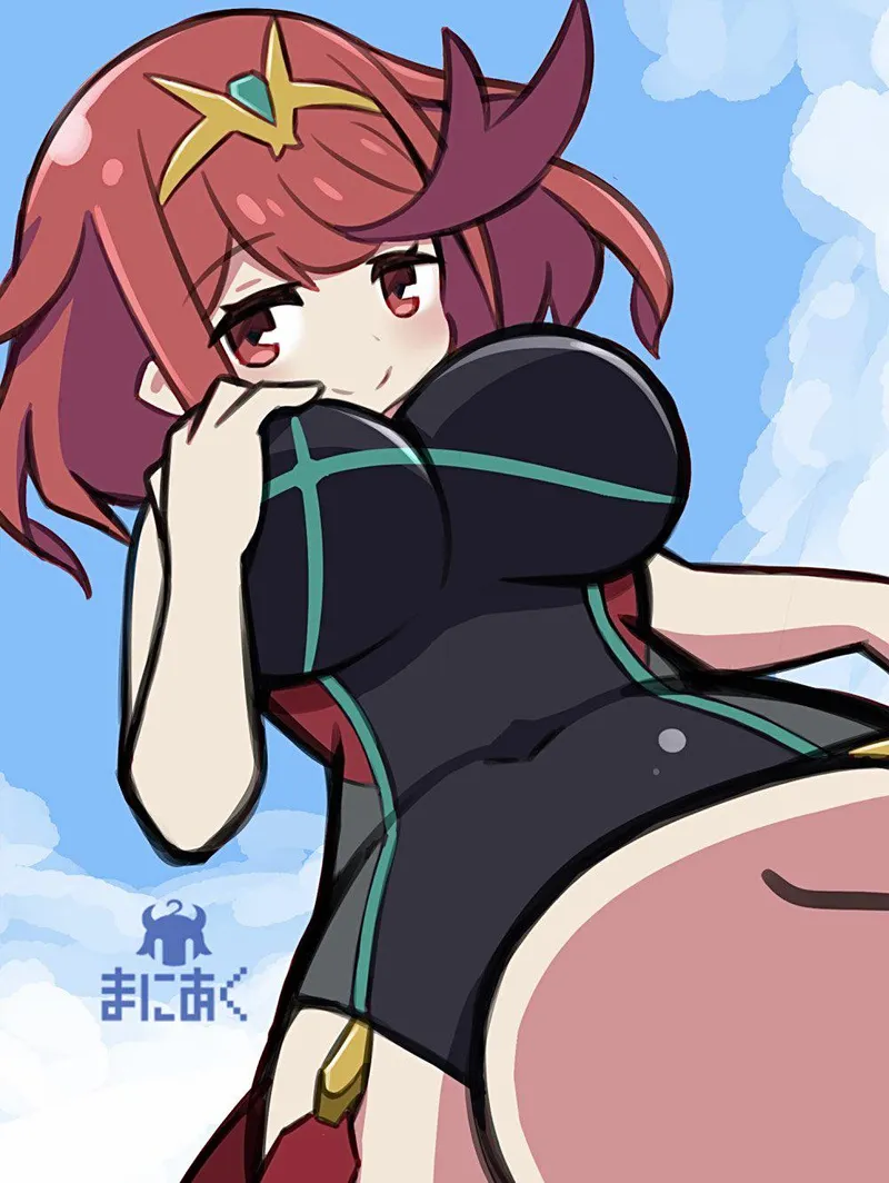 Thumbnail Unveil Pyra in a Captivating Swimsuit by LafterMastr | BigAnimeTiddies
