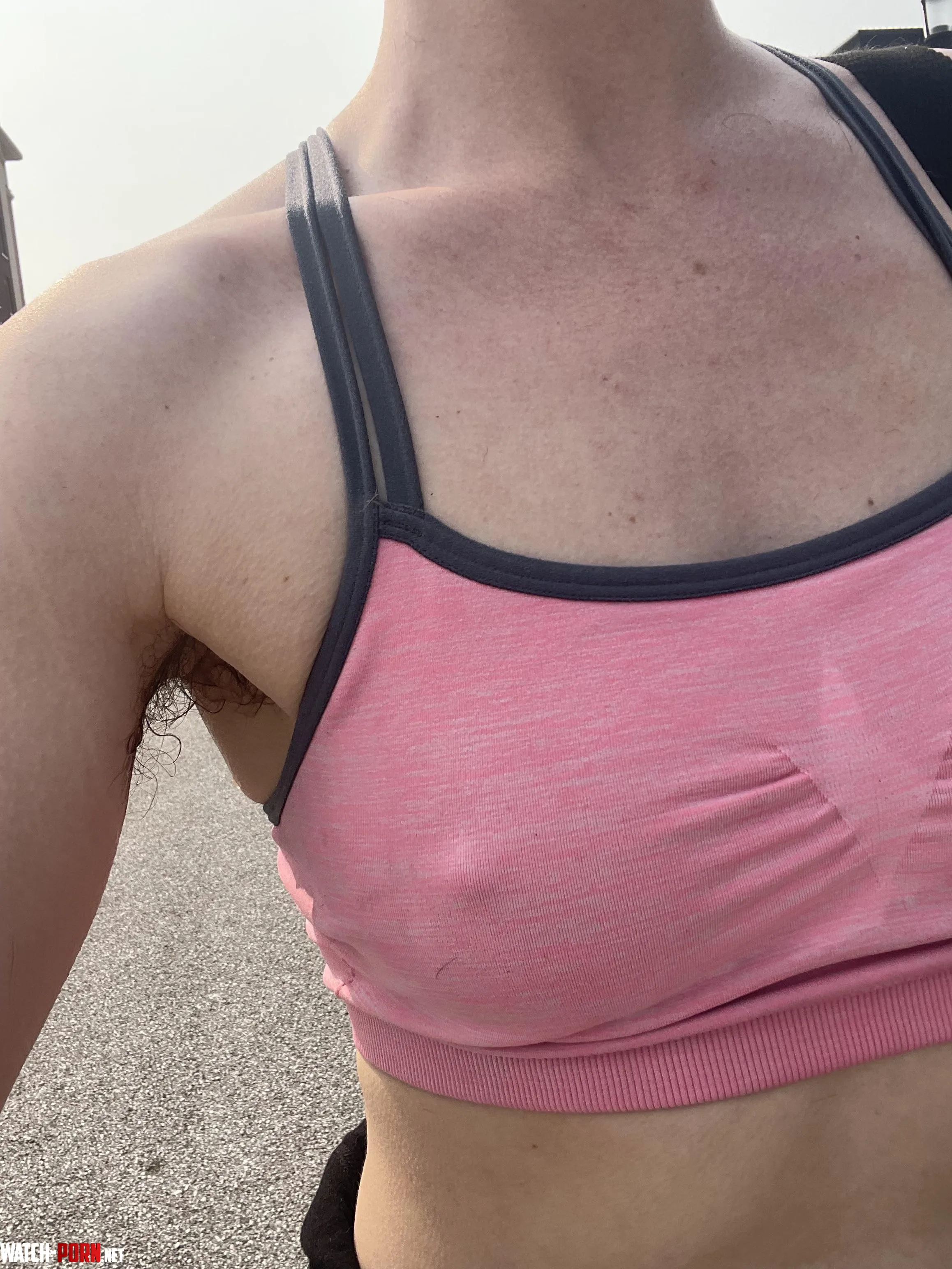 Super sweaty pits after hot yoga by NessaRyans