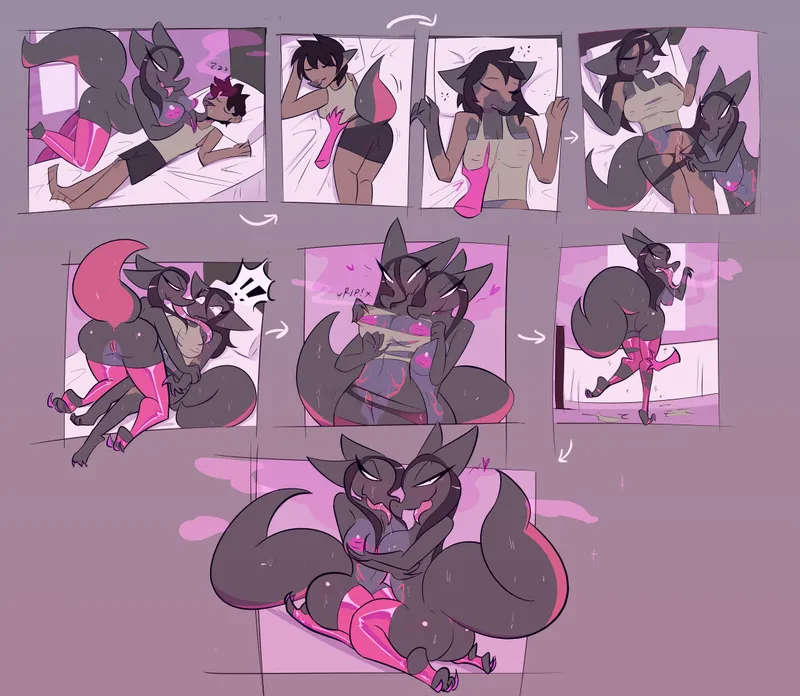 Thumbnail Twitter Commission: The OC Transformation by Terrible_Existence