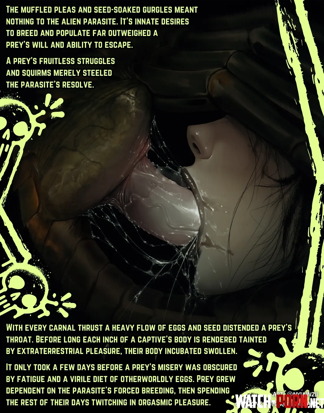 The Parasite's Plaything... [Horror] [Creepy] [Noncon] [Alien/Monster] [Oviposition] [Credits in Caption] by MarcieMallard