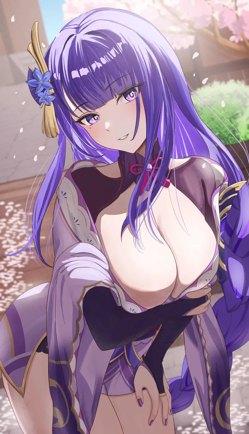 Thumbnail Dive into Genshin Impact's Raiden Shogun by llamanatee | BigAnimeTiddies