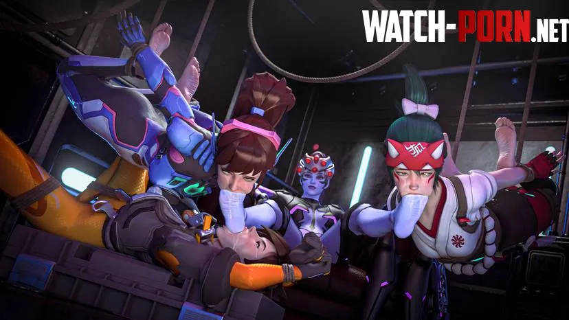 D.va, Widowmaker, Tracer & Kiriko [Overwatch] (ISinatra) by Kyoto709
