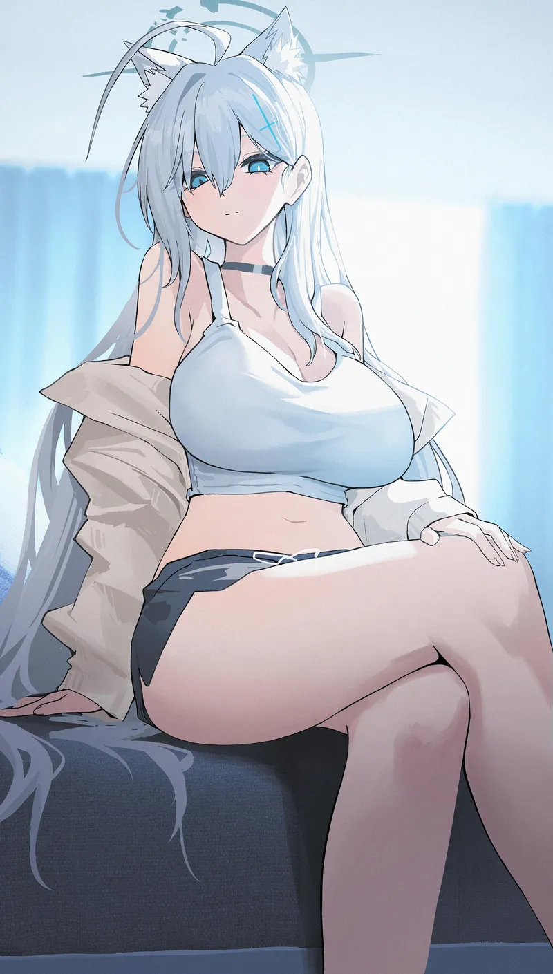 Thumbnail Level-Ad5048 Contemplates Kissing Shiroko's Thighs
