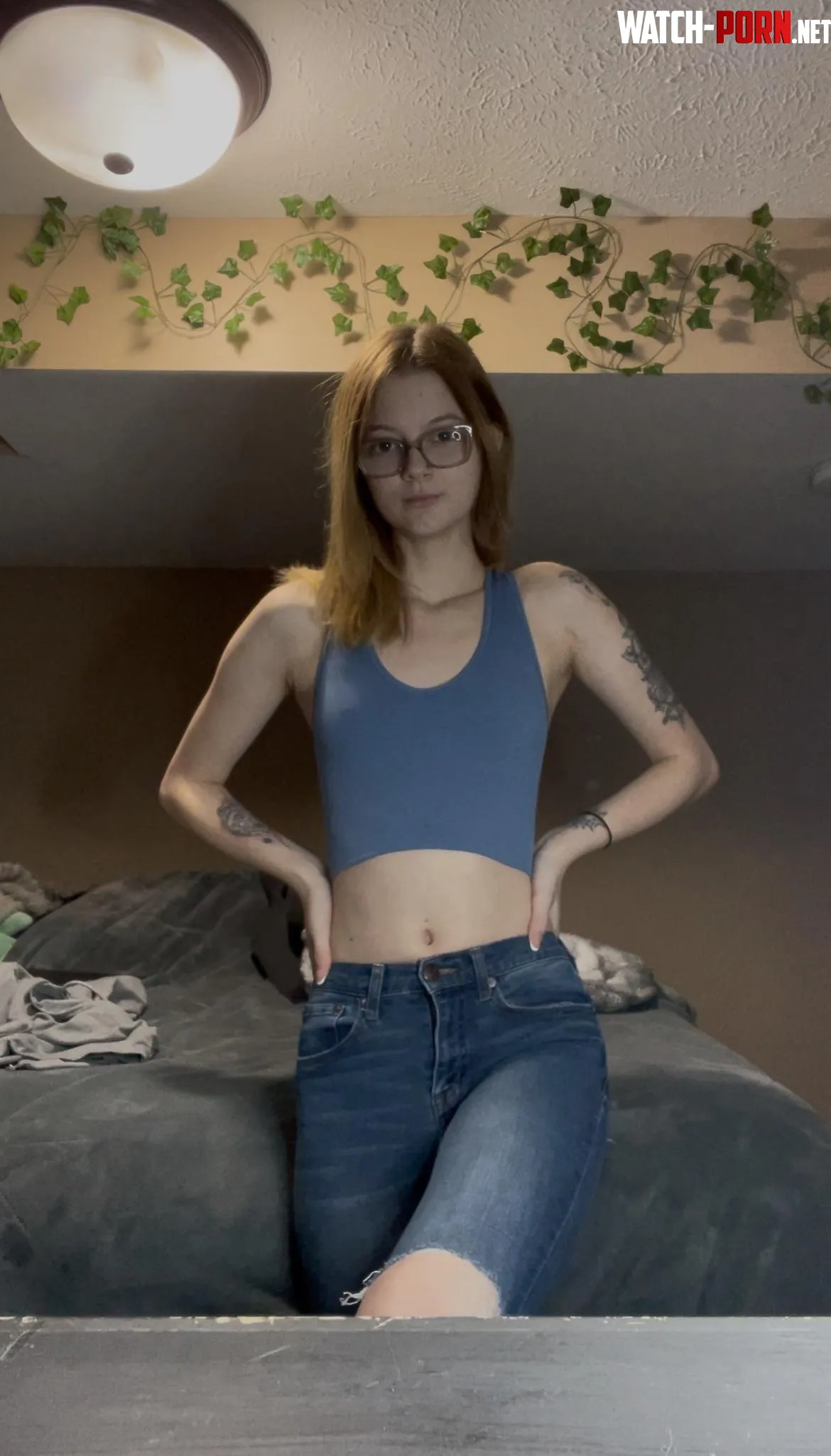 Pretty blue crop top😊 by ElizaRowe8383