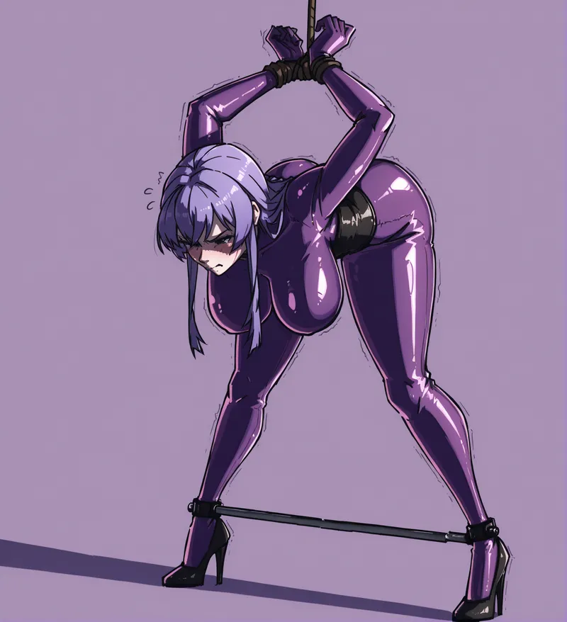 Thumbnail Saeko Busujima in Strappado Bondage - Fit-Okra-535 | hentaibondage