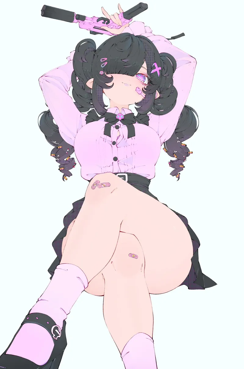 Thumbnail cloudyfigma showcases a unique piece Covered in pink in thighdeology
