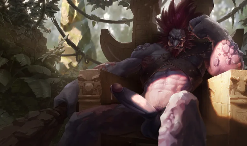Thumbnail Traditional Trundle Fan Art by ArcanaCapra and Mitchell Malloy
