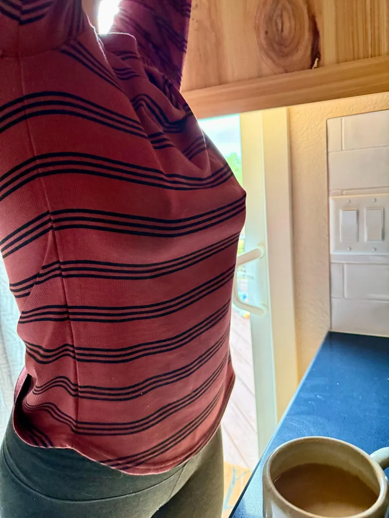 Thumbnail Mtnmistress09's Braless Struggles: Reaching the Top Shelf