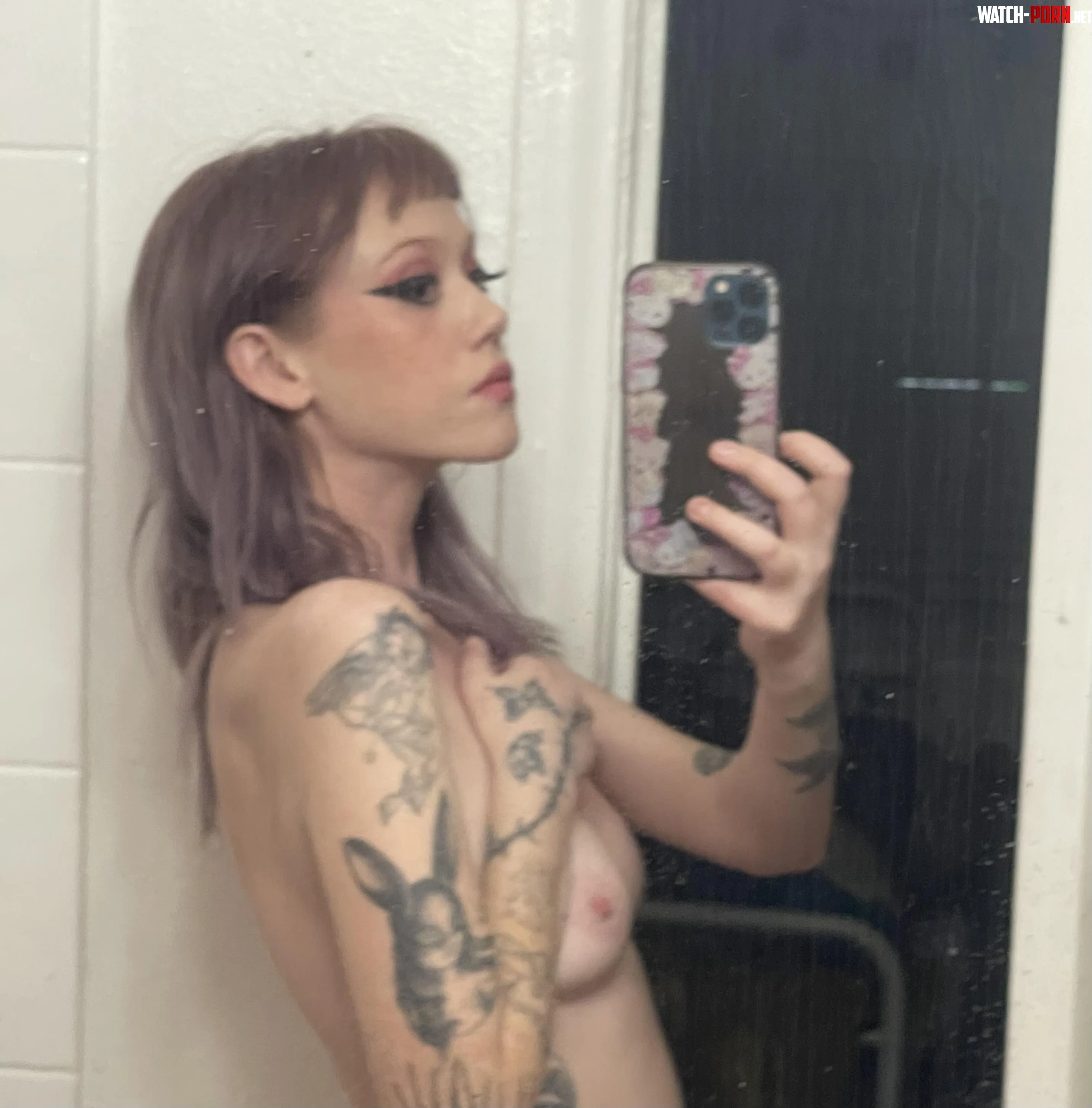 Topless Selfie by AngeloPizza