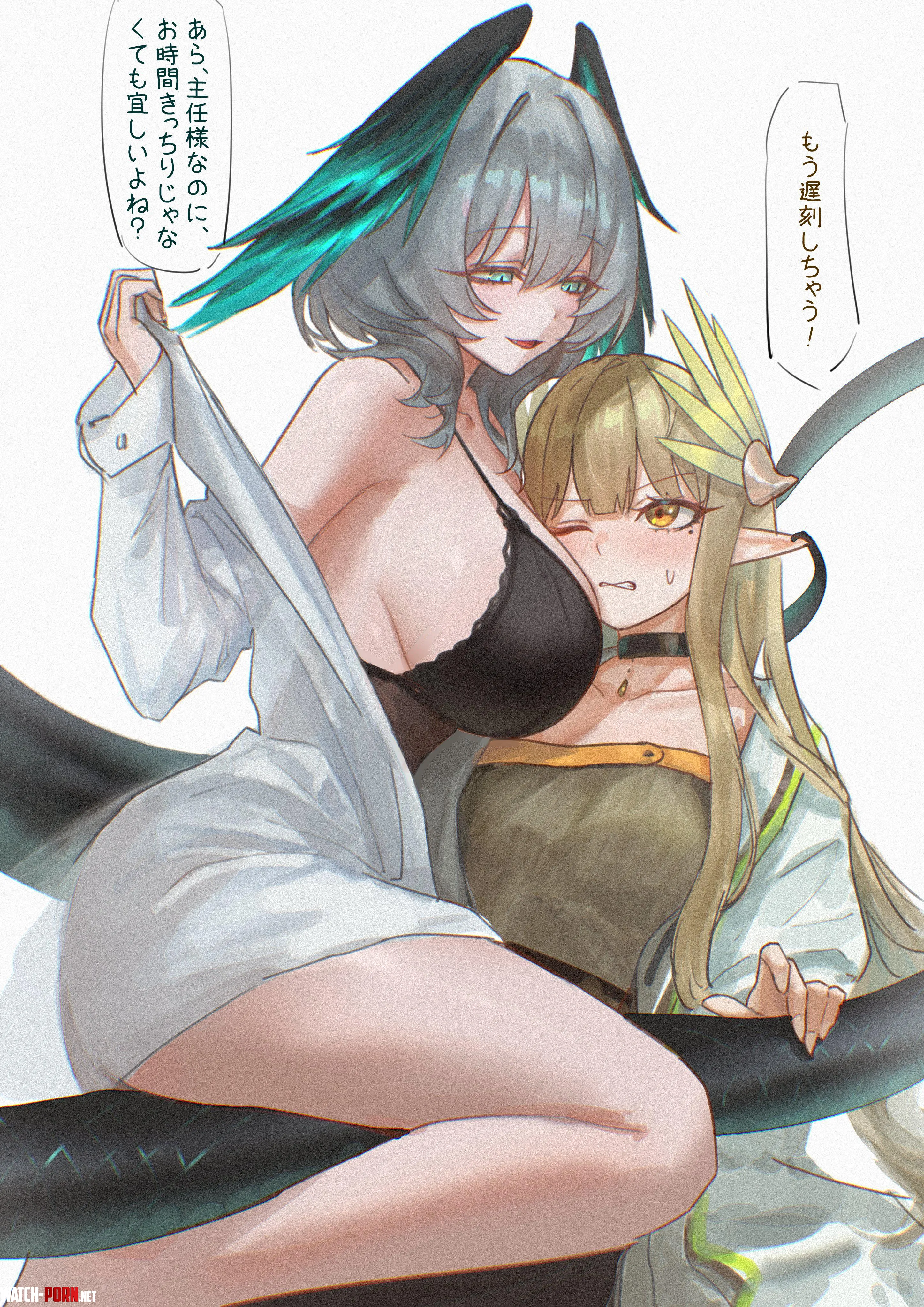 Ho'olheyak & Muelsyse [Arknight] by Silent_Steak_9540