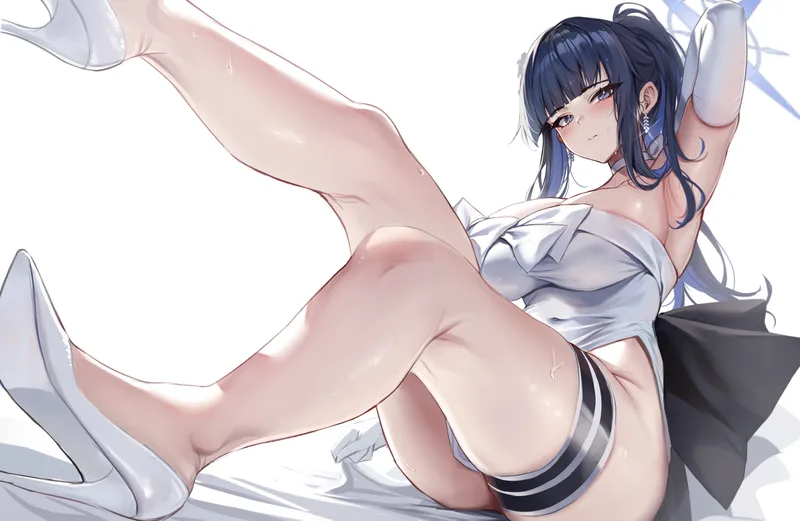 Thumbnail Level-Ad5048 presents Saori's glistening legs in Blue Archive for thighdeology viewing