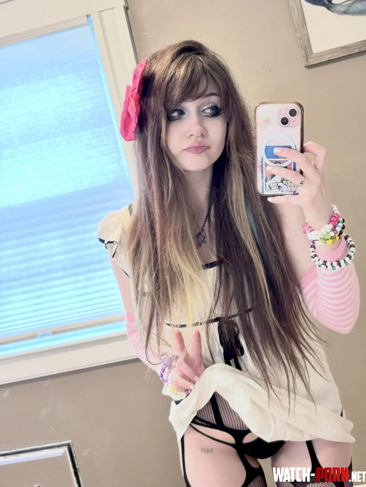 Ever wonder what scene girls are wearing under their dresses at shows? by vampiredoe