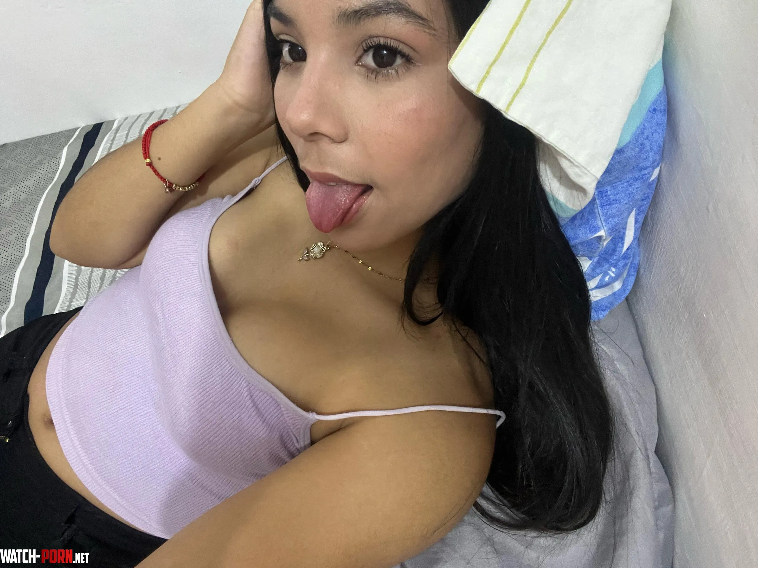 I love to stick out my tongue because it makes me feel cute haha by hadabrit