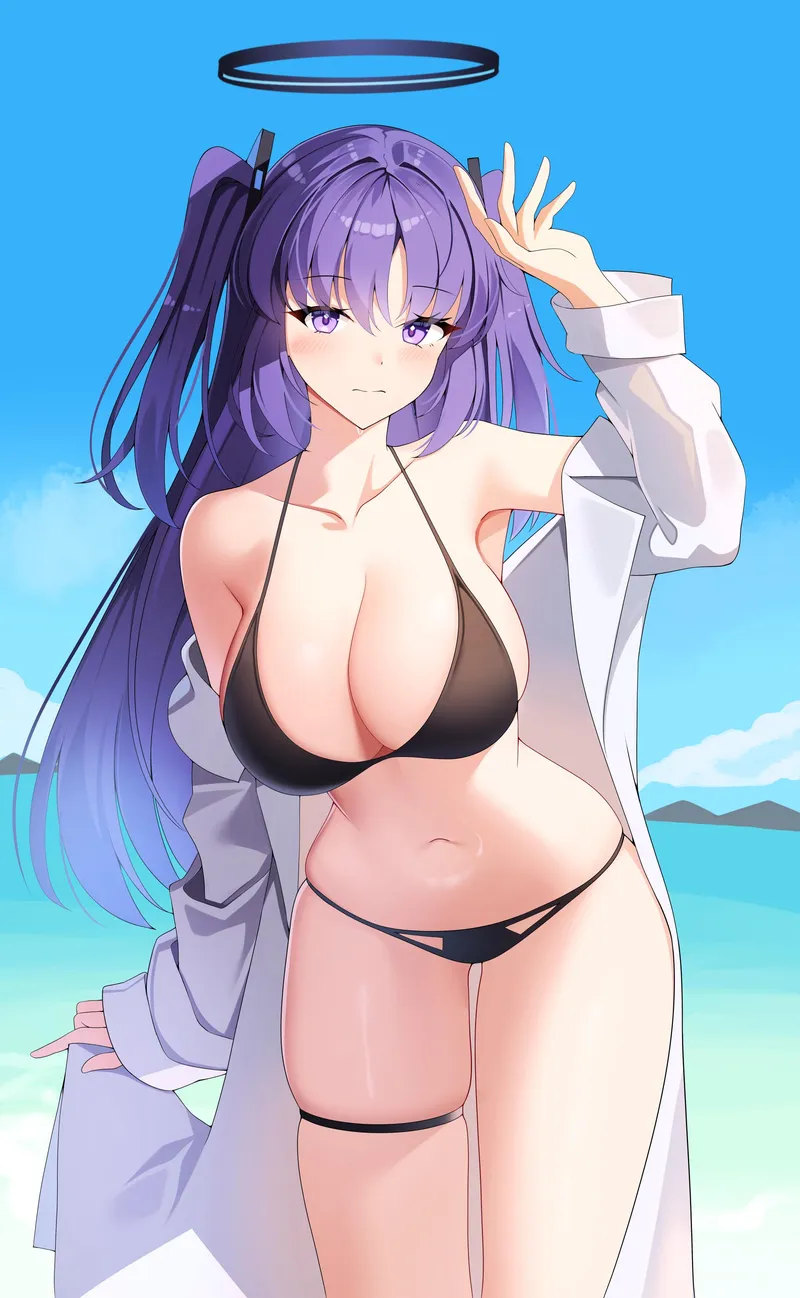 Thumbnail McKnight94 Explores Yuuka from Blue Archive in Swimsuit - Behind the Scenes