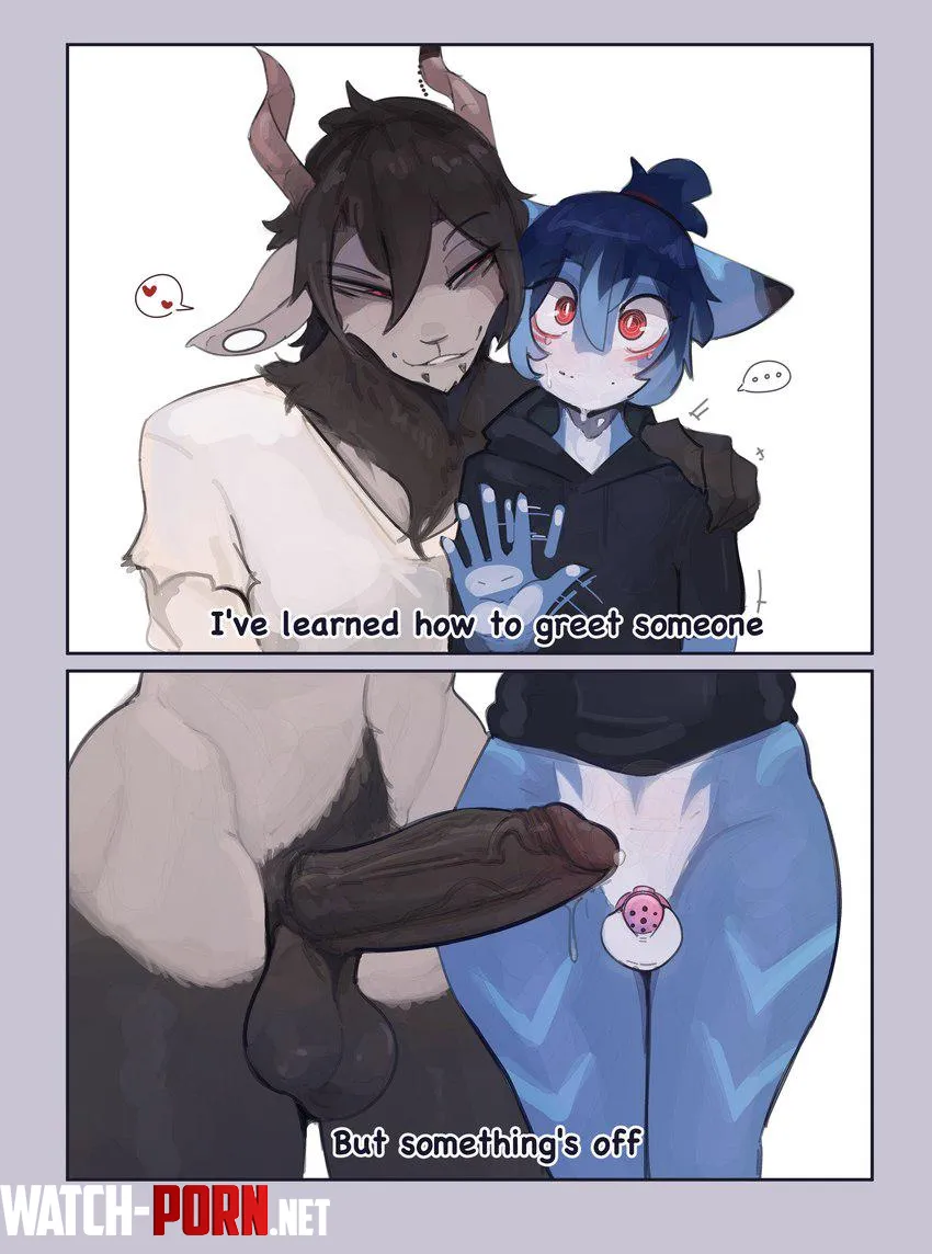 New learning! Greeting to someone! (art by kakhao) by courier5995