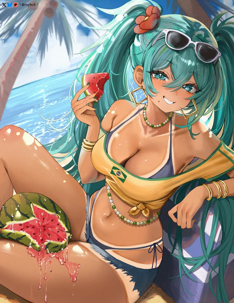 Thumbnail Brazilian Miku by 1n1billionAZNsay | Ecchi Category